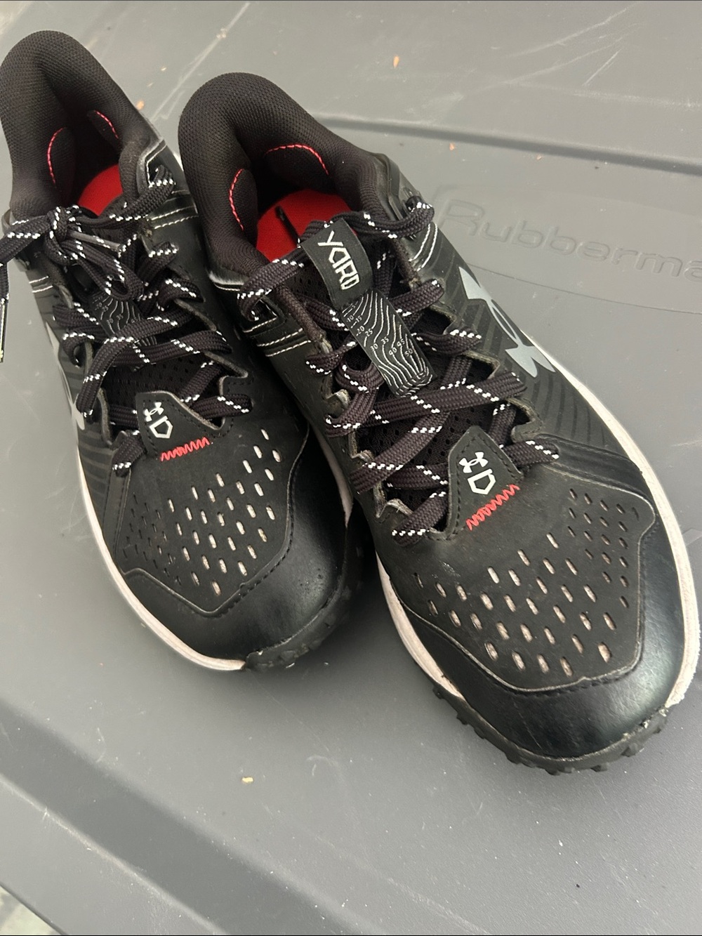 Under Armour Black and White Training Sneakers